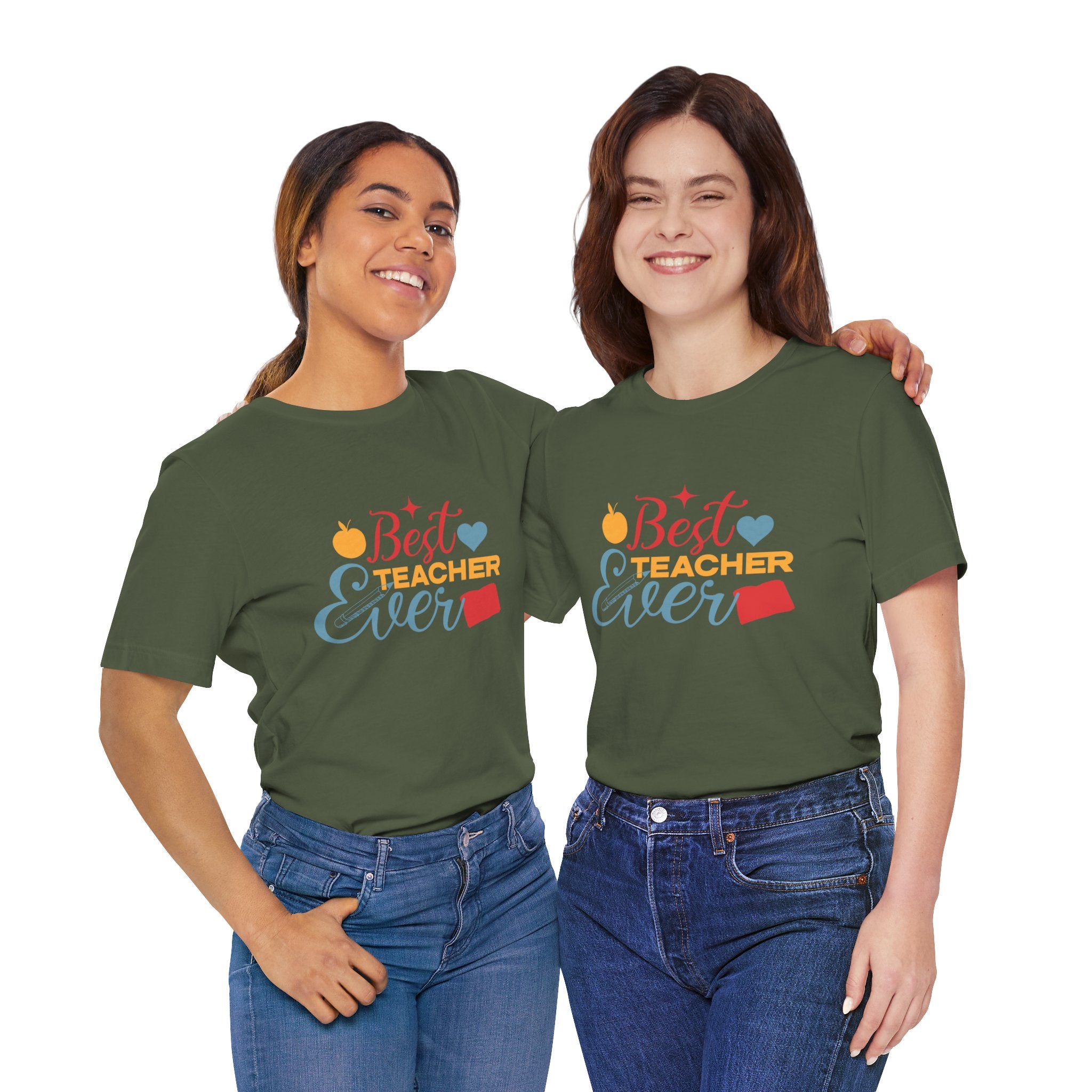 Best Teacher Ever T-Shirt — Colorful Appreciation Tee for Teachers, Teacher Appreciation Gift