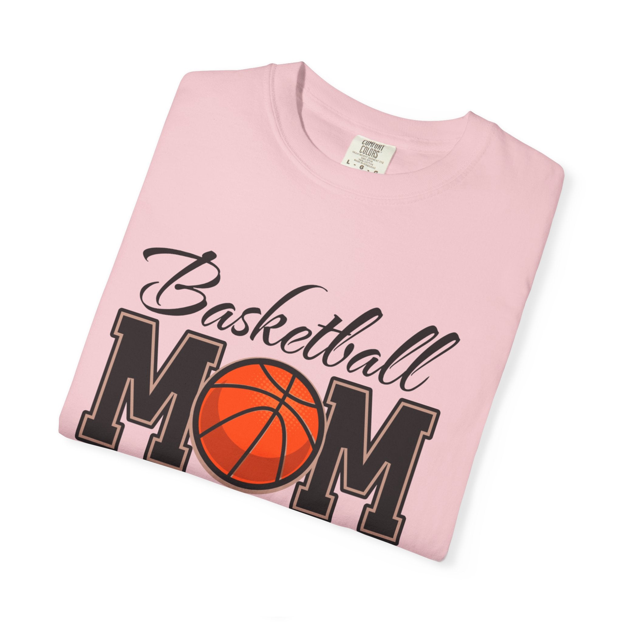 Basketball Mom T-Shirt — Graphic Basketball & Hoop Tee for Proud Moms