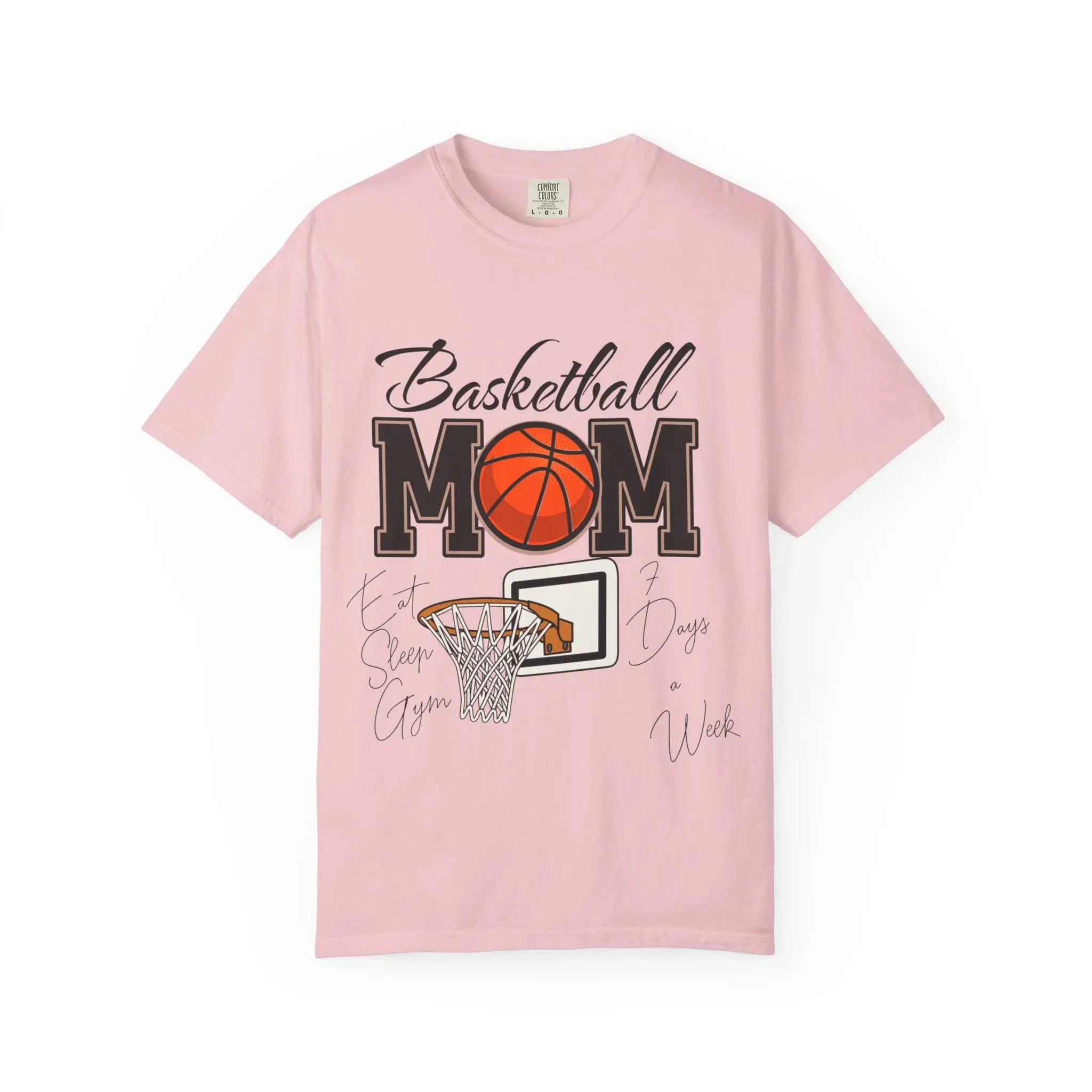 Basketball Mom T-Shirt — Graphic Basketball & Hoop Tee for Proud Moms Printify