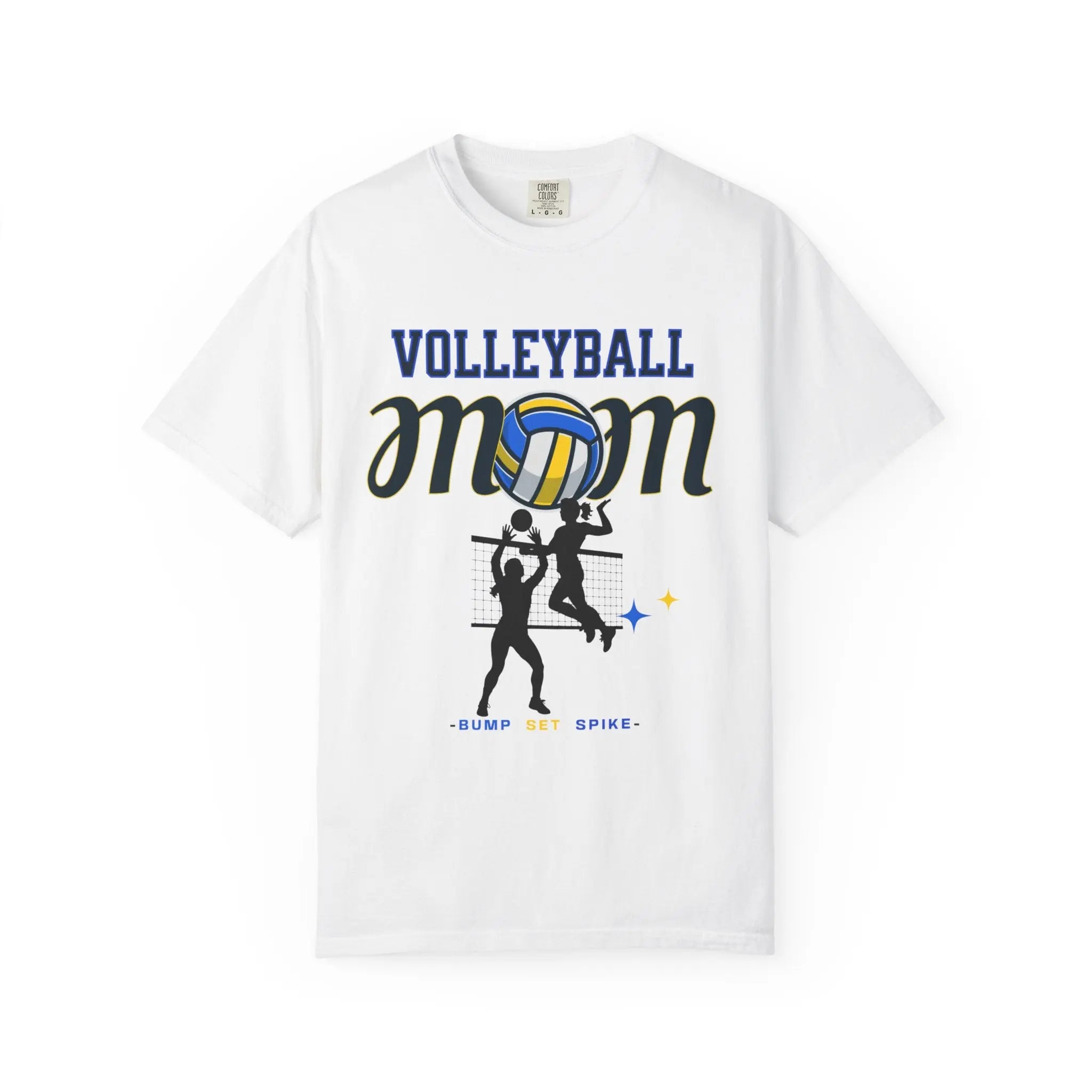 Volleyball Mom T-Shirt – Bump Set Spike Graphic Tee Printify