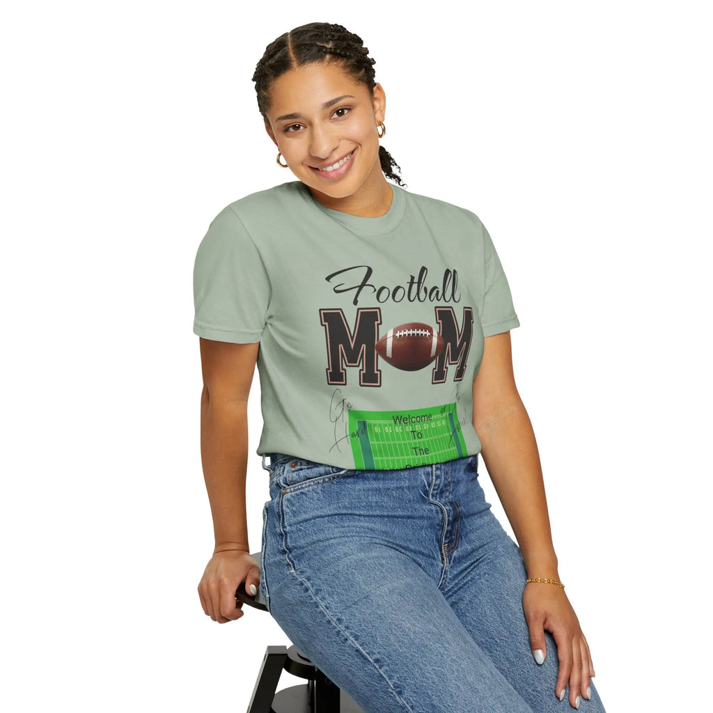 Football Mom T‑Shirt — Proud Sideline Mom Tee with Football Graphic Printify