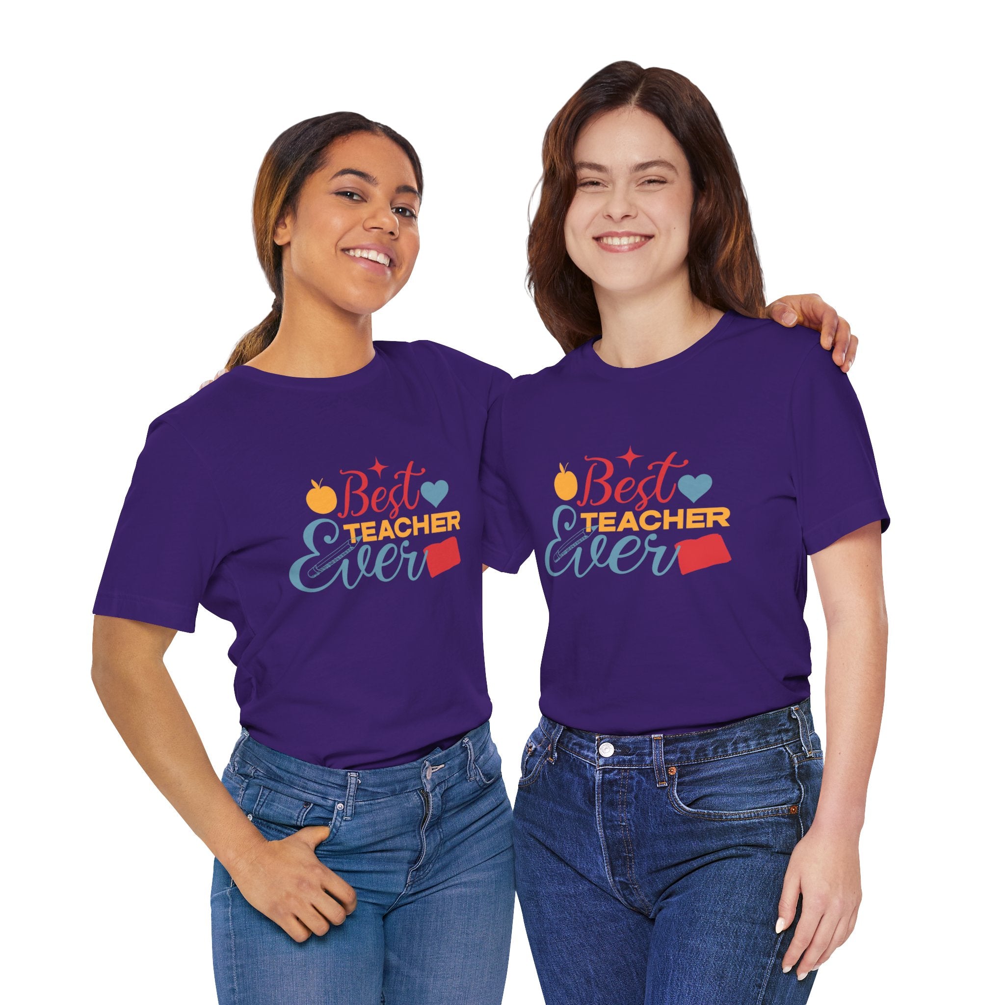 Best Teacher Ever T-Shirt — Colorful Appreciation Tee for Teachers, Teacher Appreciation Gift