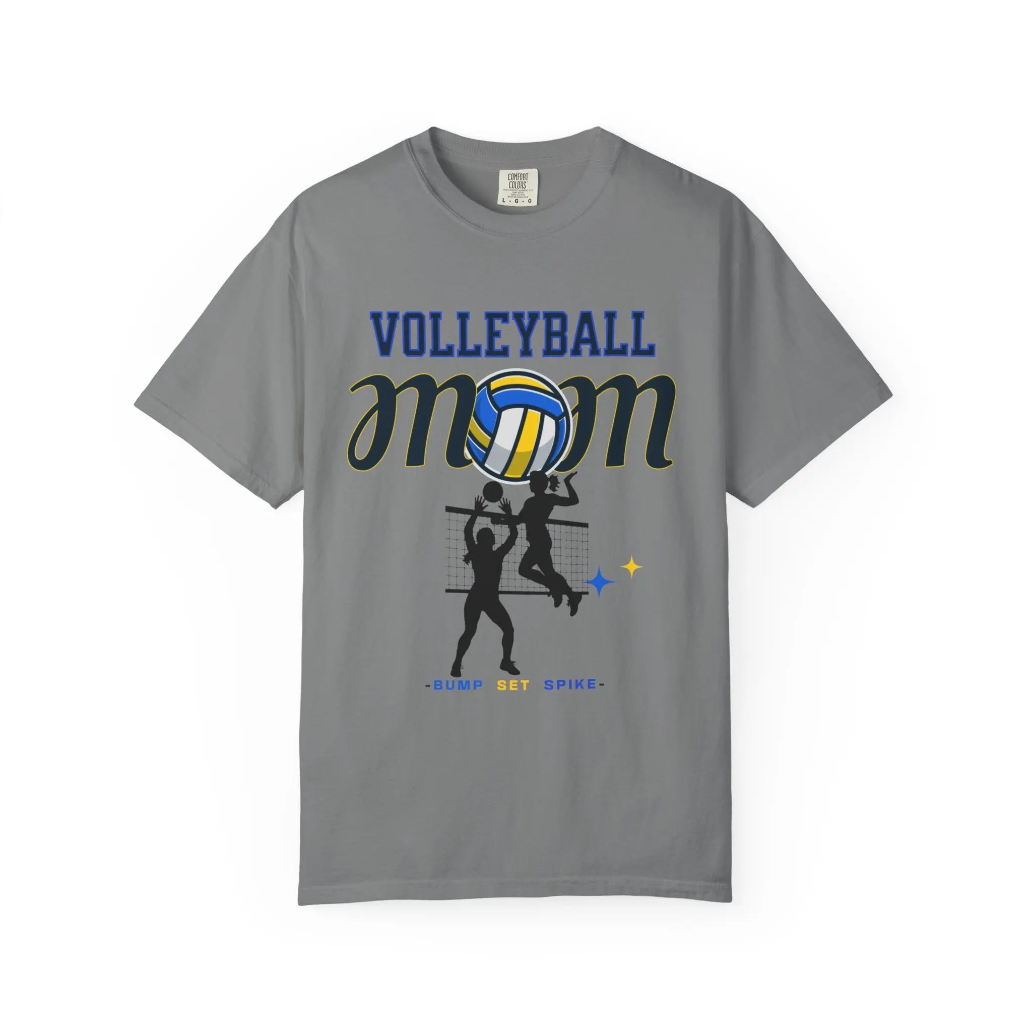 Volleyball Mom T-Shirt – Bump Set Spike Graphic Tee Printify